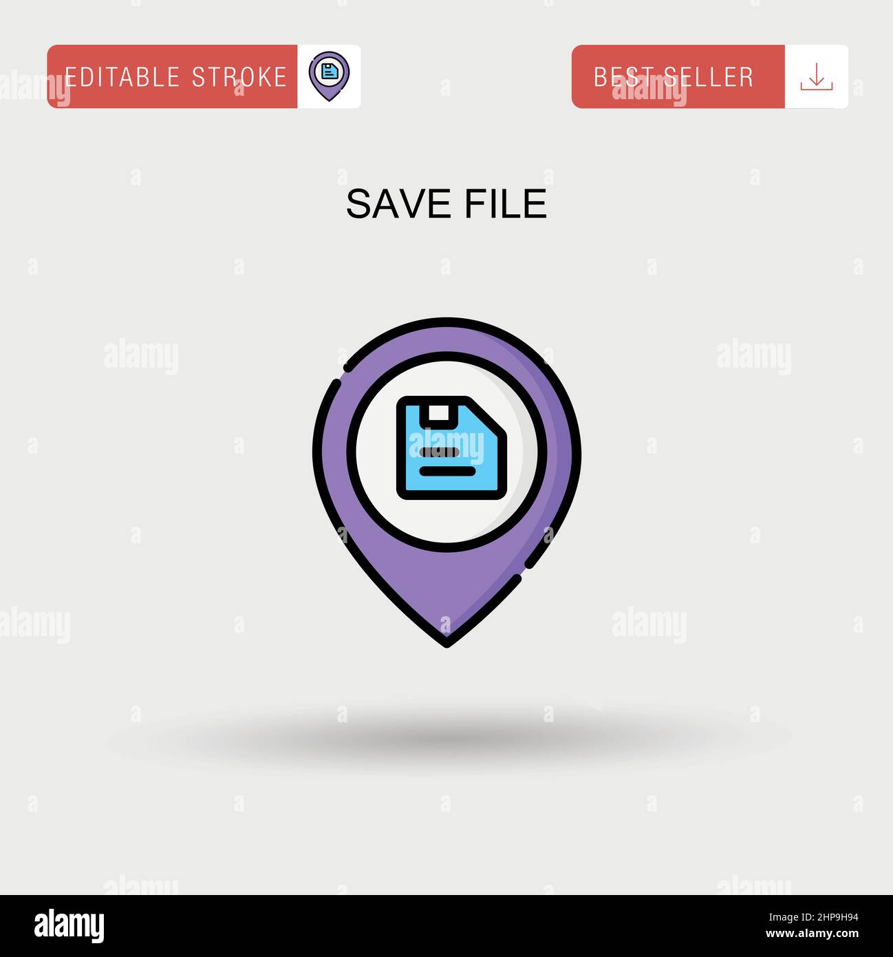 Save file Simple vector icon Stock Vector Image & Art Alamy