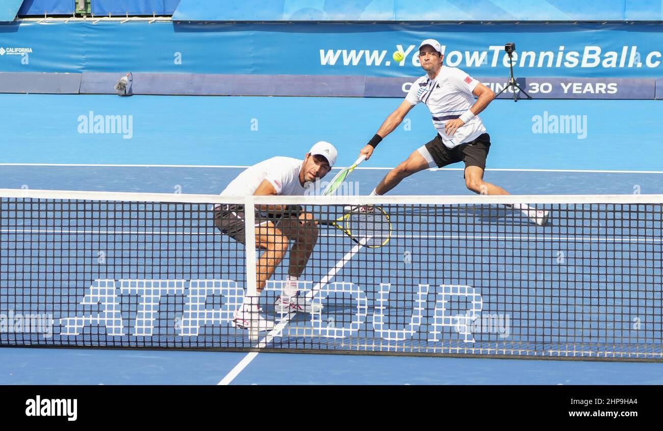 February, 19 - Delray Beach: Marcelo Arevalo(ESA)/Jean-Julien Rojer(NED) defeats Marcos Giron(USA)/Hans Hach Verdugo(MEX) 63 64 to advance to the finals of the 2022 Delray Beach Open by Vitacost held in Delray Beach, FL. Delray Beach, Florida on February 19, 2022. Credit: Andrew Patron/MediaPunch Stock Photo