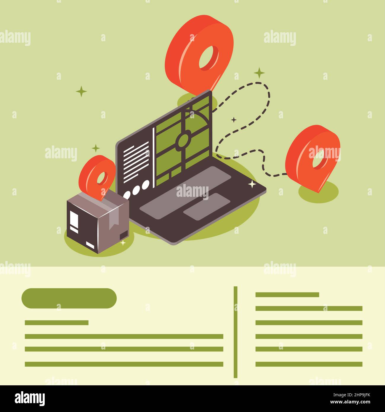 delivery service isometric Stock Vector Image & Art - Alamy