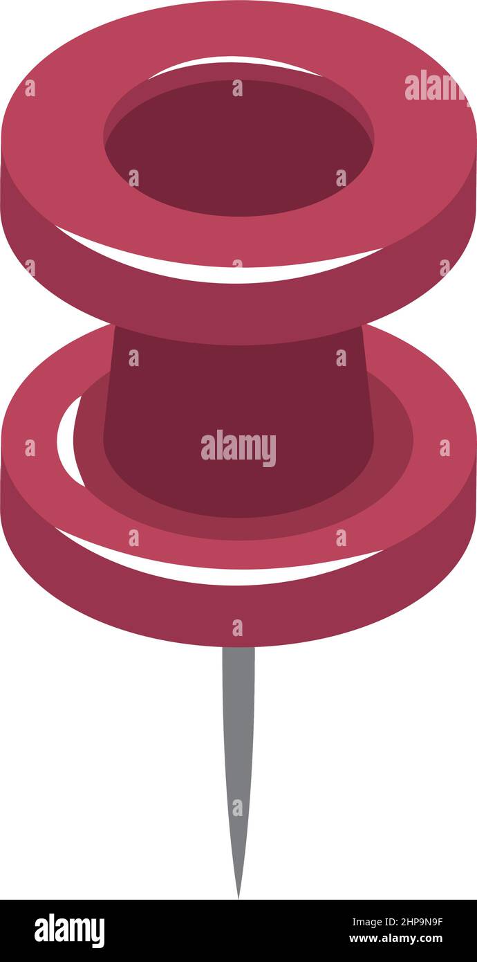 Pin Isometric isometric push pin Stock Vector Image & Art - Alamy