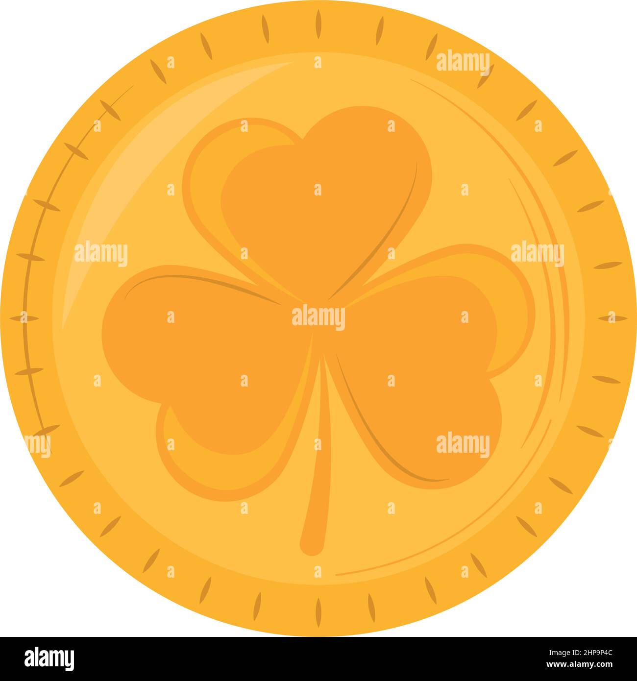 gold coin clover Stock Vector Image &amp; Art - Alamy
