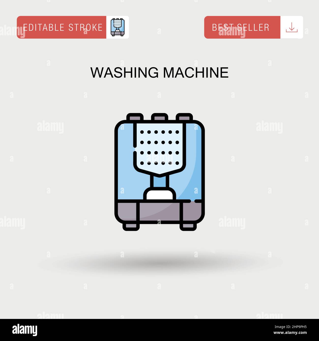 Washing machine Simple vector icon Stock Vector Image & Art Alamy