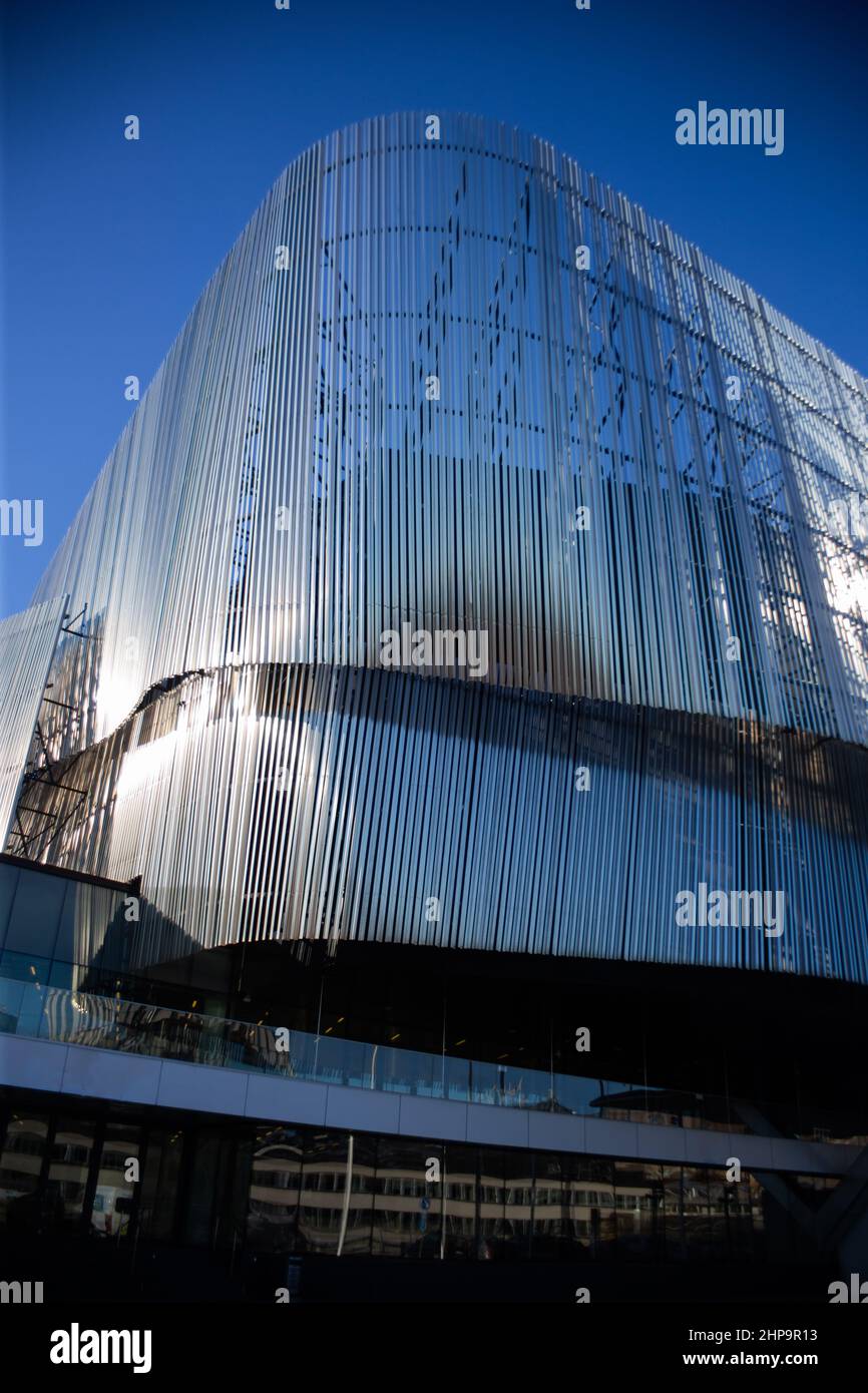 Modern office building with metal and glass facade outdoor Stock Photo ...