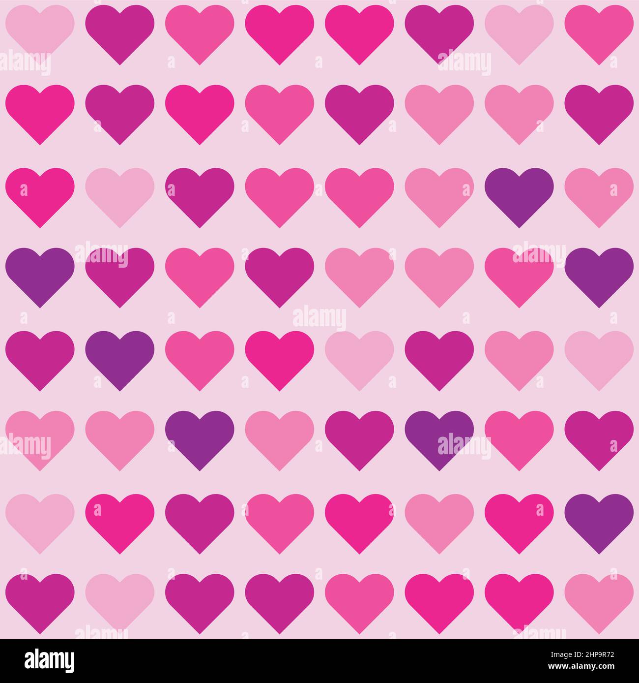 Seamless checkered vector pattern with pink heart. Abstract geometric ...