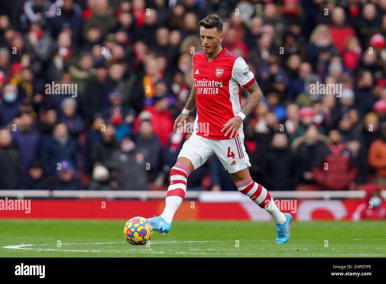 Ben White #4 of Arsenal in action during the game Stock Photo - Alamy