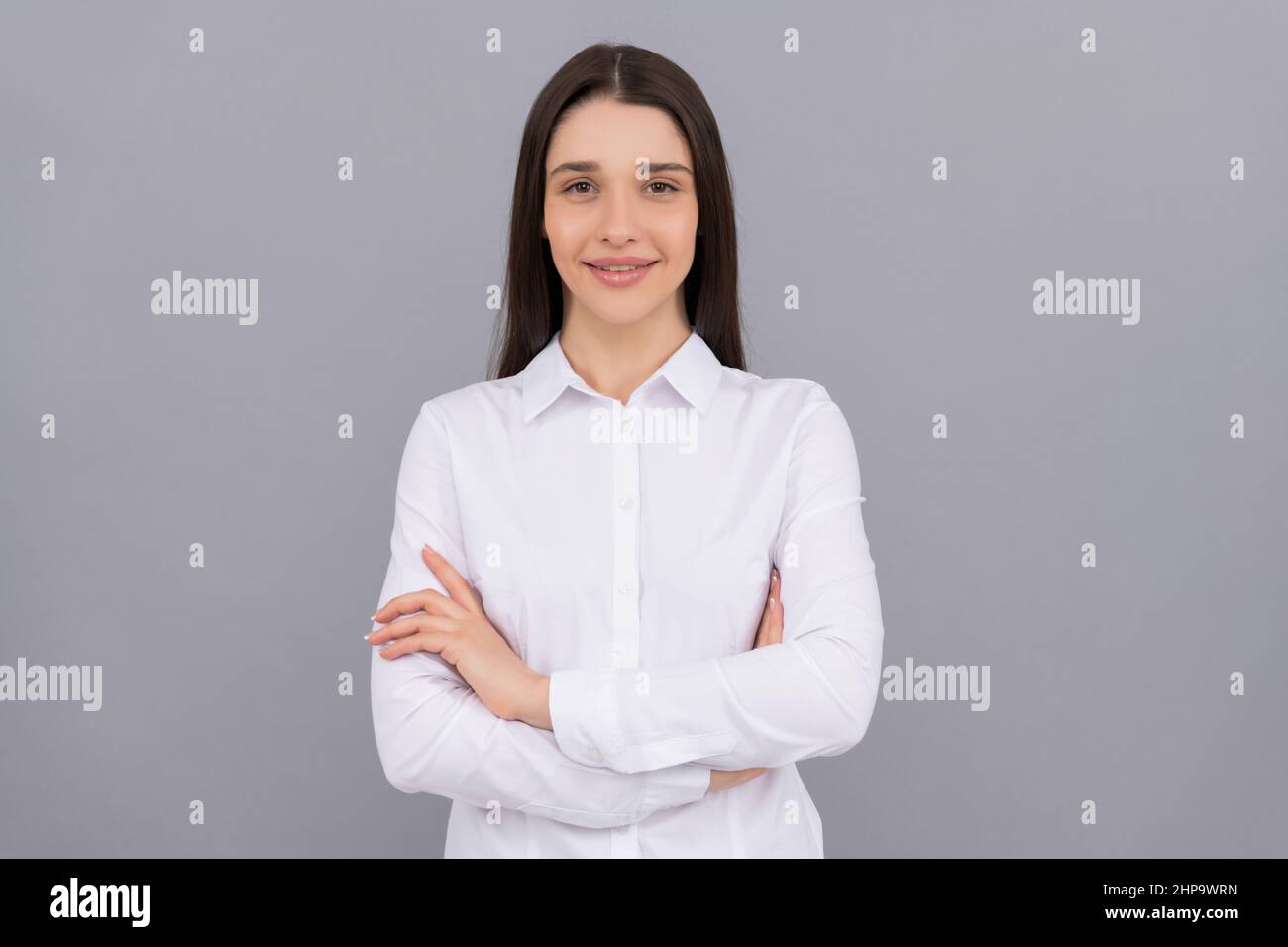 business success. successful woman in businesslike clothes. manager executive Stock Photo