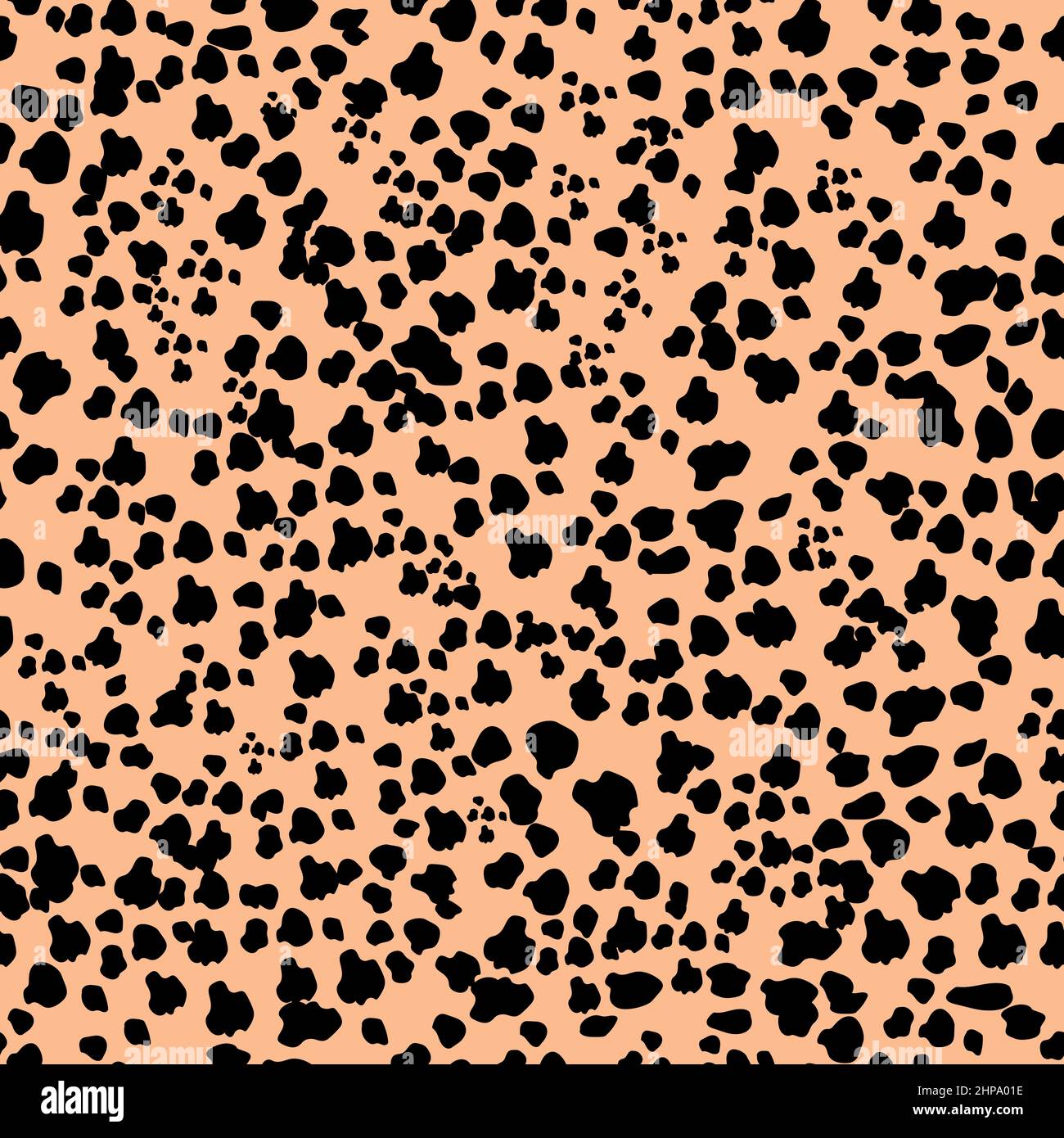 Random bovine or cow spots hand drawn design.Seamless pattern dalmatian ...