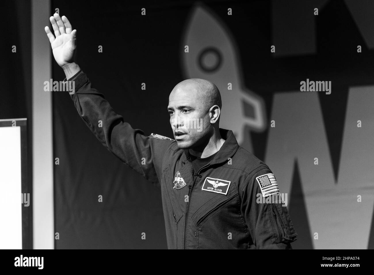 Astronaut victor glover Black and White Stock Photos & Images - Alamy