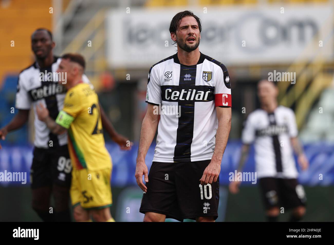 Parma, Italy. 18th Feb, 2023. Tardini Stadium, 18.02.23 Franco Damian  Vazquez (10 Parma) during the Serie B match between Parma and Ascoli at  Tardini Stadium in Parma, Italia Soccer (Cristiano Mazzi/SPP) Credit