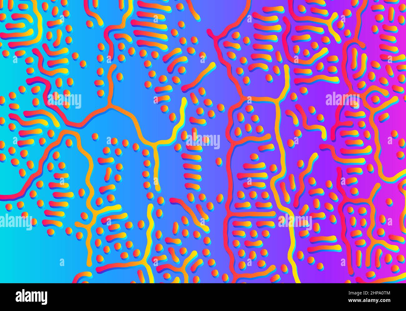 Abstract background with optical illusion generative pattern and ...