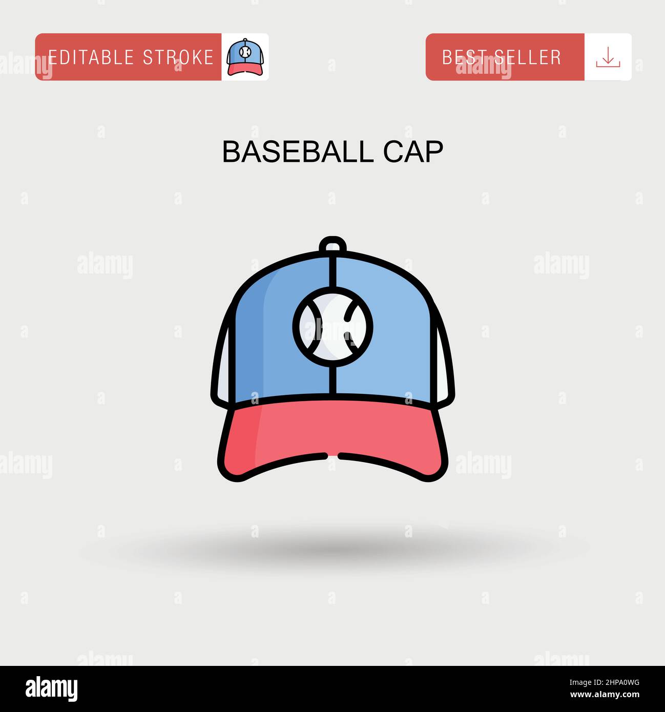 Black Baseball Cap Stock Vector Images Alamy 6140