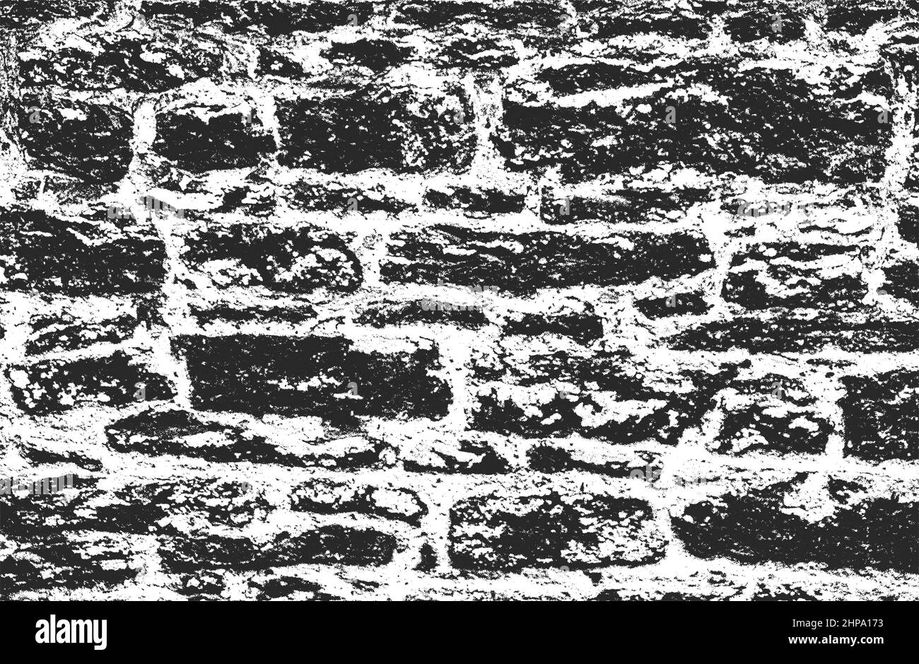 Distressed overlay texture of old brick wall, grunge background ...