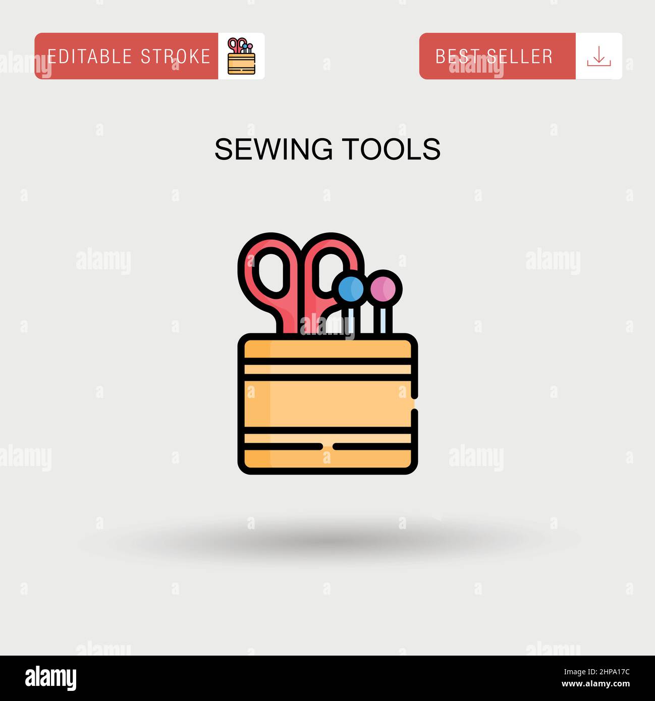 Sewing tools Simple vector icon Stock Vector Image & Art Alamy