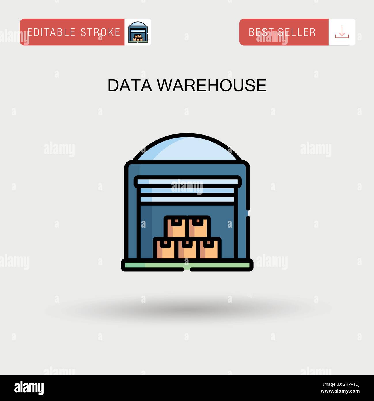 Data warehouse Simple vector icon Stock Vector Image & Art - Alamy