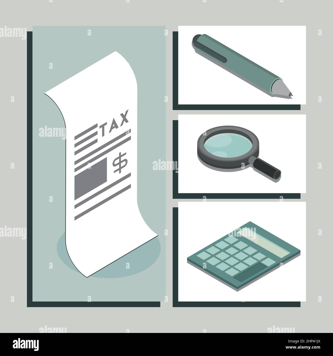 tax day icons collection Stock Vector Image & Art - Alamy