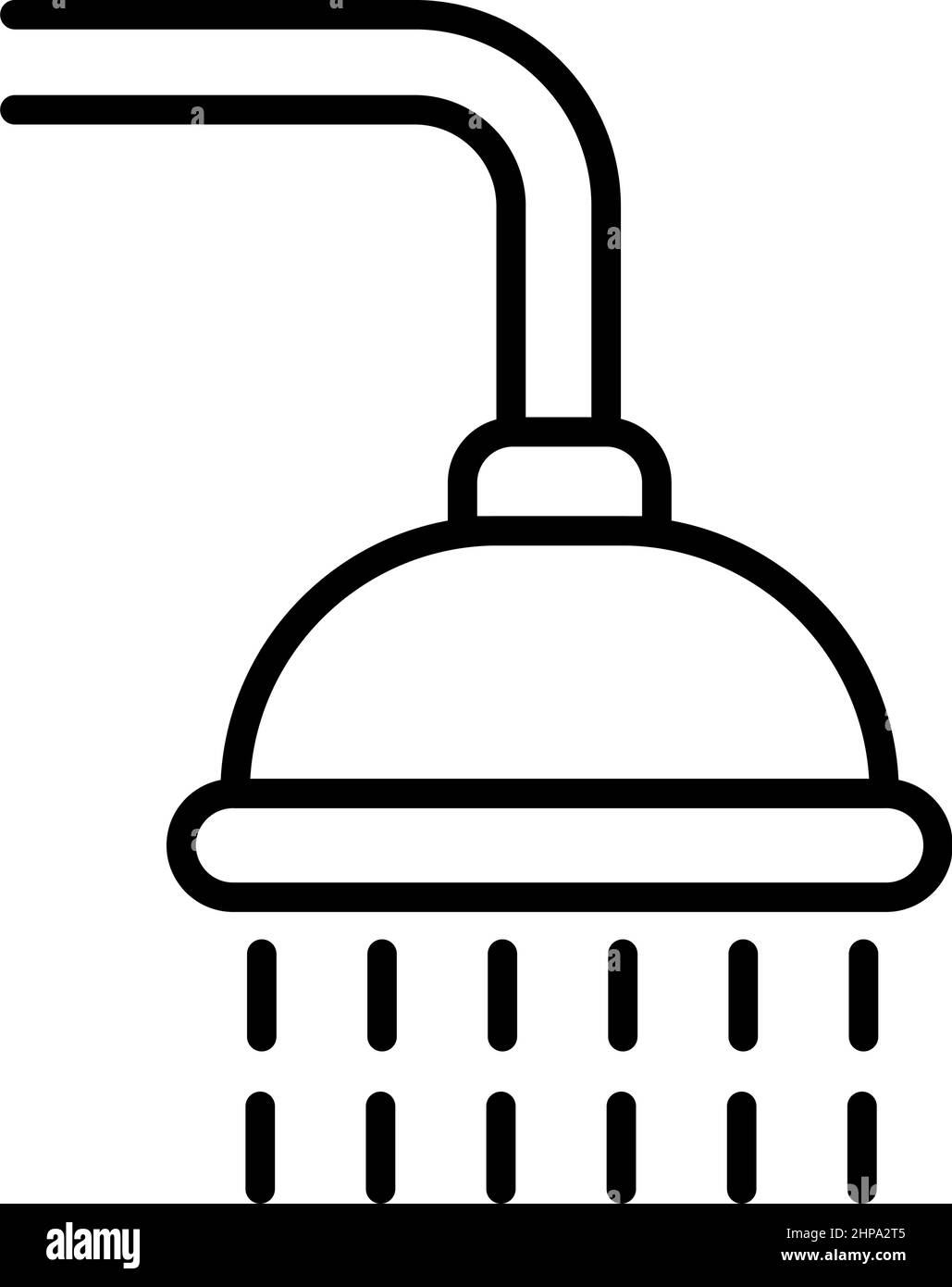 Shower line icon, vector illustration Stock Vector Image & Art - Alamy