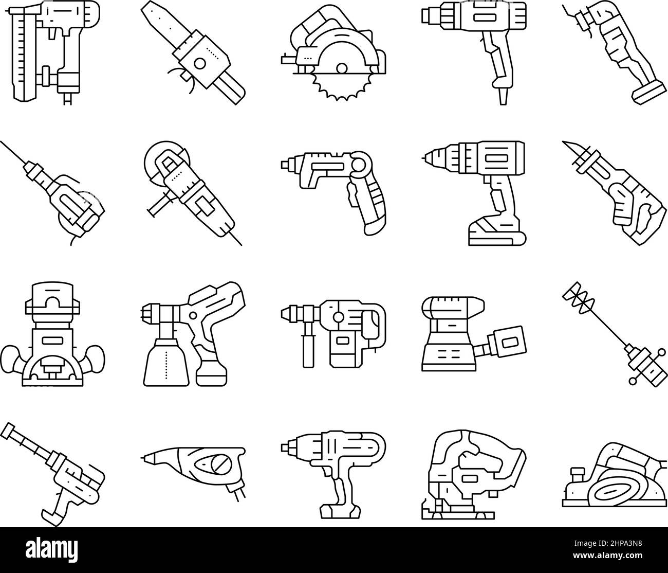 Tools For Building And Repair Icons Set Vector Stock Vector Image & Art ...