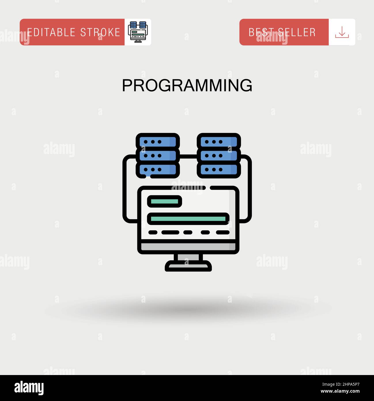 Programming Simple vector icon Stock Vector Image & Art - Alamy
