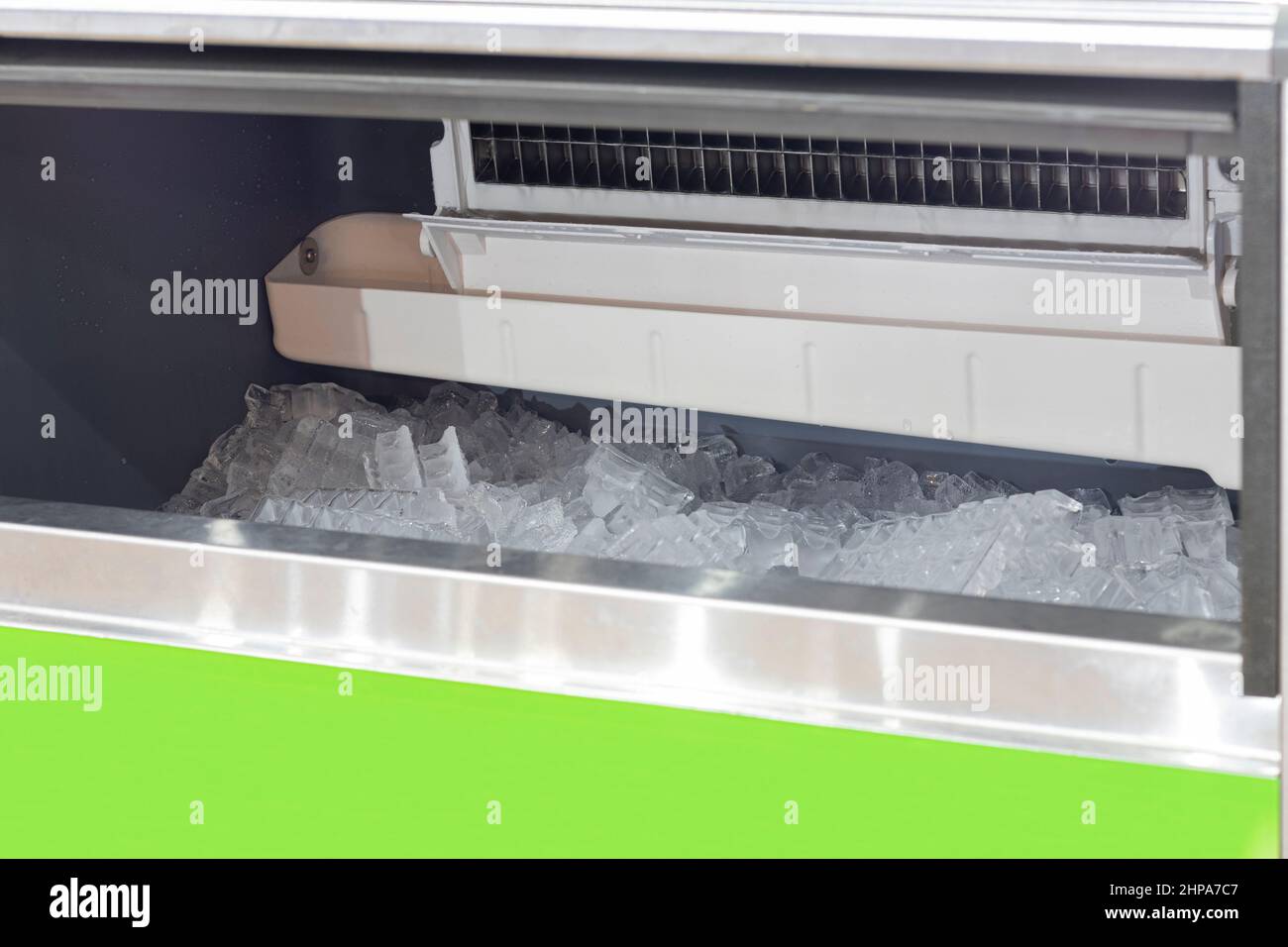 cube ice in ice making machine ; close up Stock Photo - Alamy