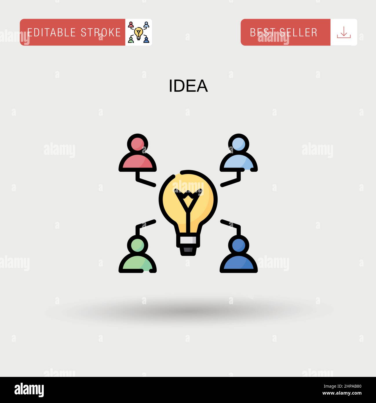 Idea Simple vector icon Stock Vector Image & Art - Alamy