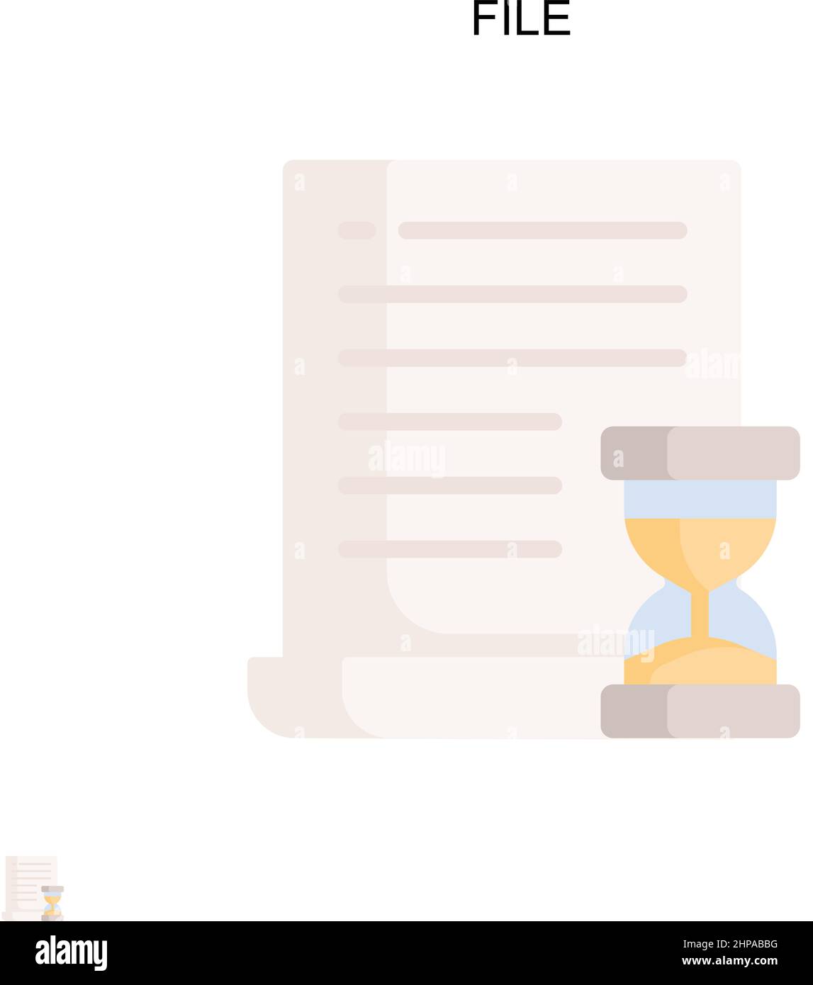 File Simple vector icon. Illustration symbol design template for web ...