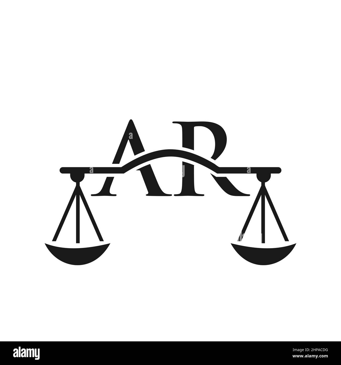 Law Firm Letter AR Logo Design. Lawyer, Justice, Law Attorney, Legal, Lawyer Service, Law Office