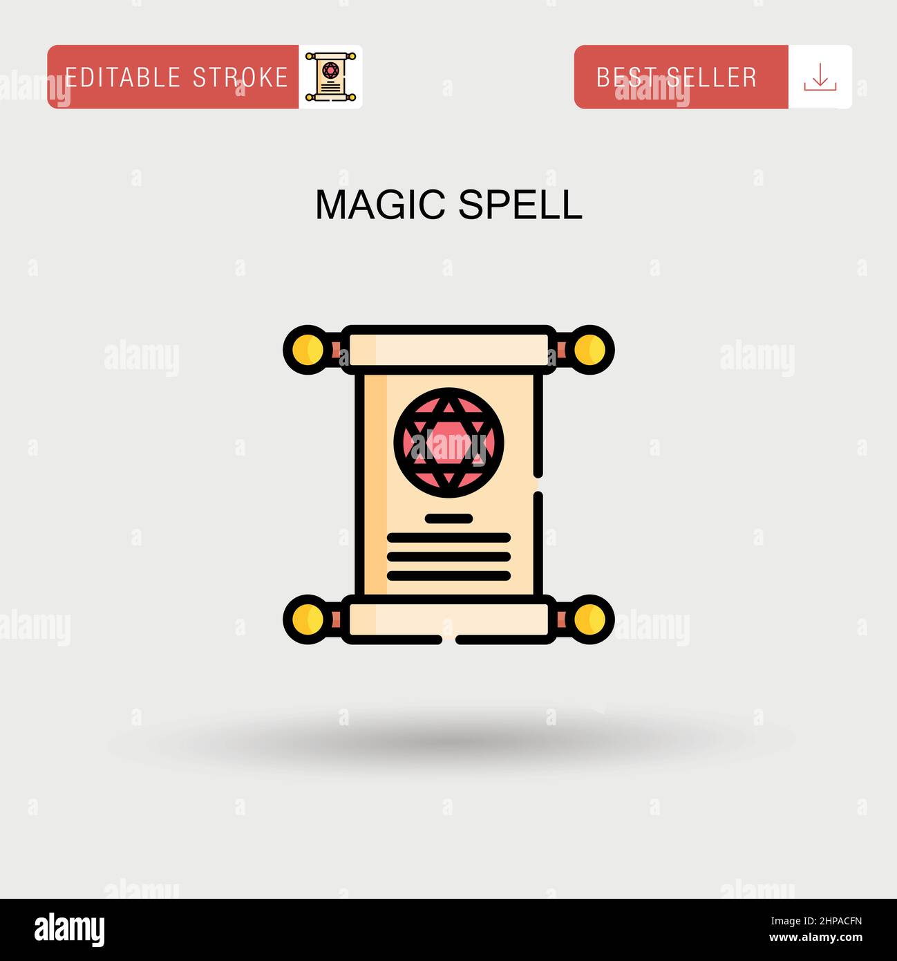 Magic spell Simple vector icon Stock Vector Image & Art - Alamy