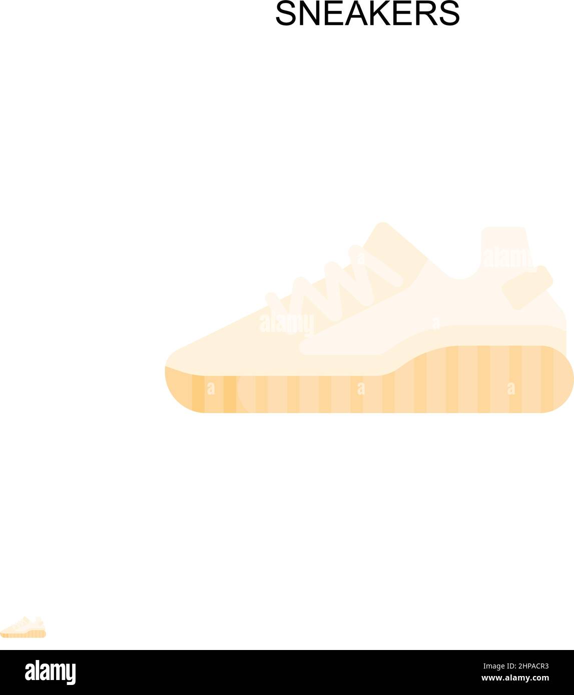 Sneakers Simple vector icon. Illustration symbol design template for web  mobile UI element Stock Vector Image & Art - Alamy