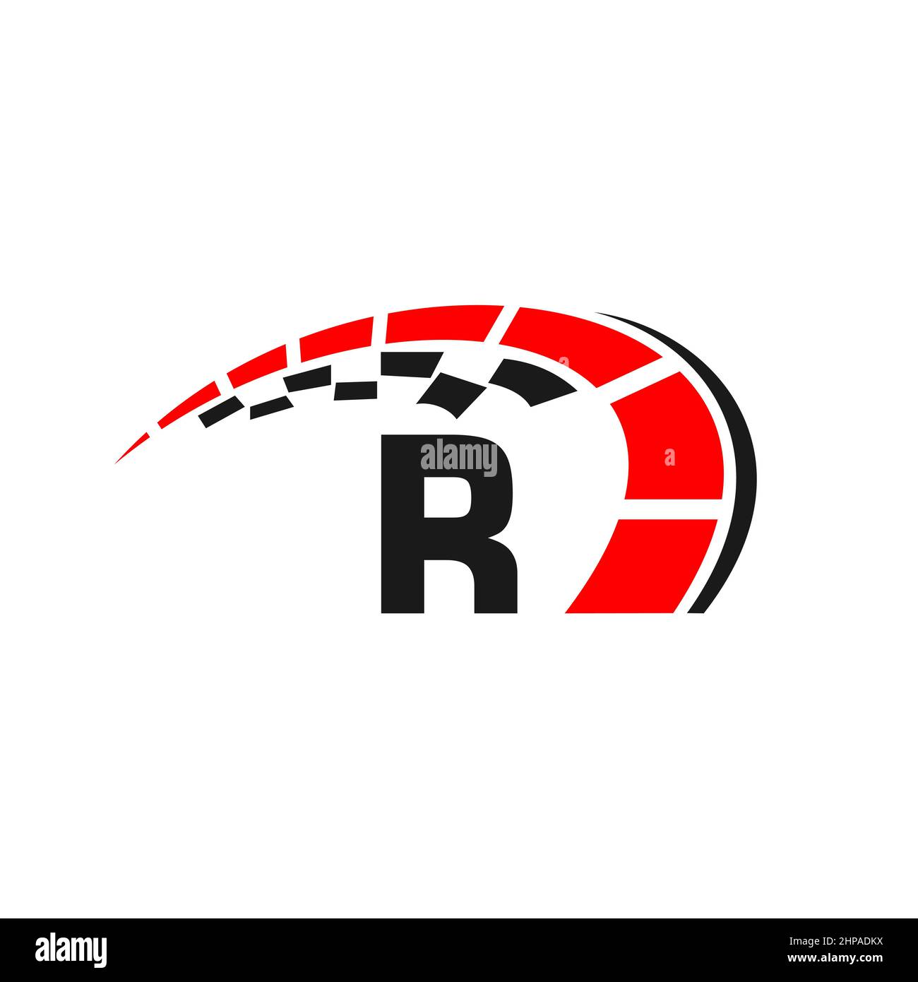 Sport Car Logo On Letter R Speed Concept. Car Automotive Template For Cars  Service, Cars Repair With Speedometer R Letter Logo Design Stock Vector  Image & Art - Alamy
