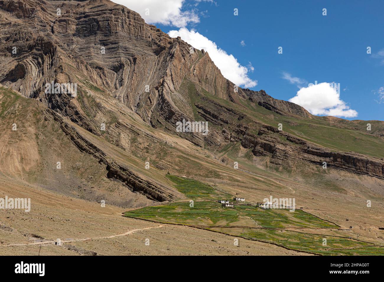 Mountain Village in Pin valley, Spiti Valley, Himachal Pradesh, India