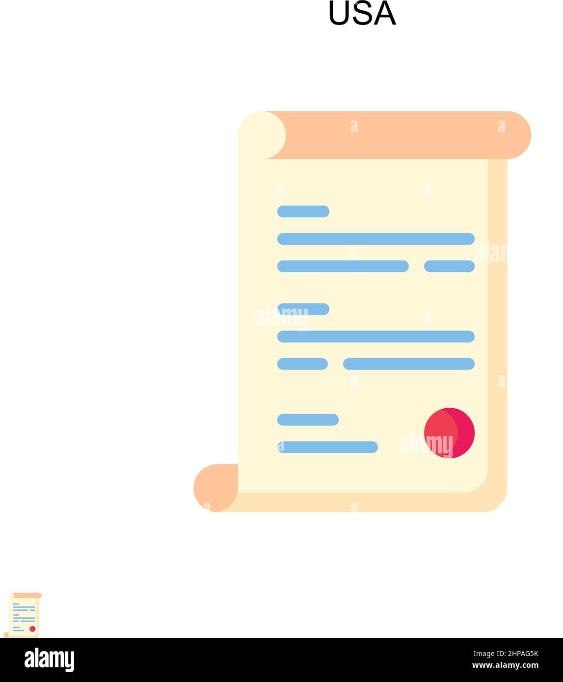 Usa Simple vector icon. Illustration symbol design template for web ...