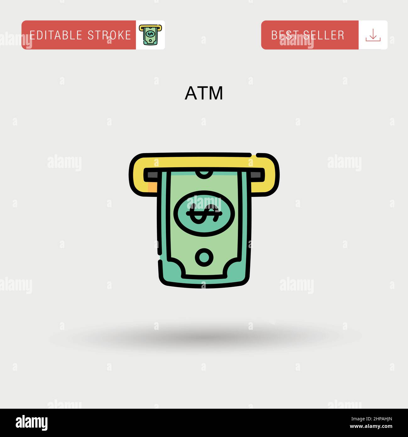 Atm machine white background Stock Vector Images Alamy