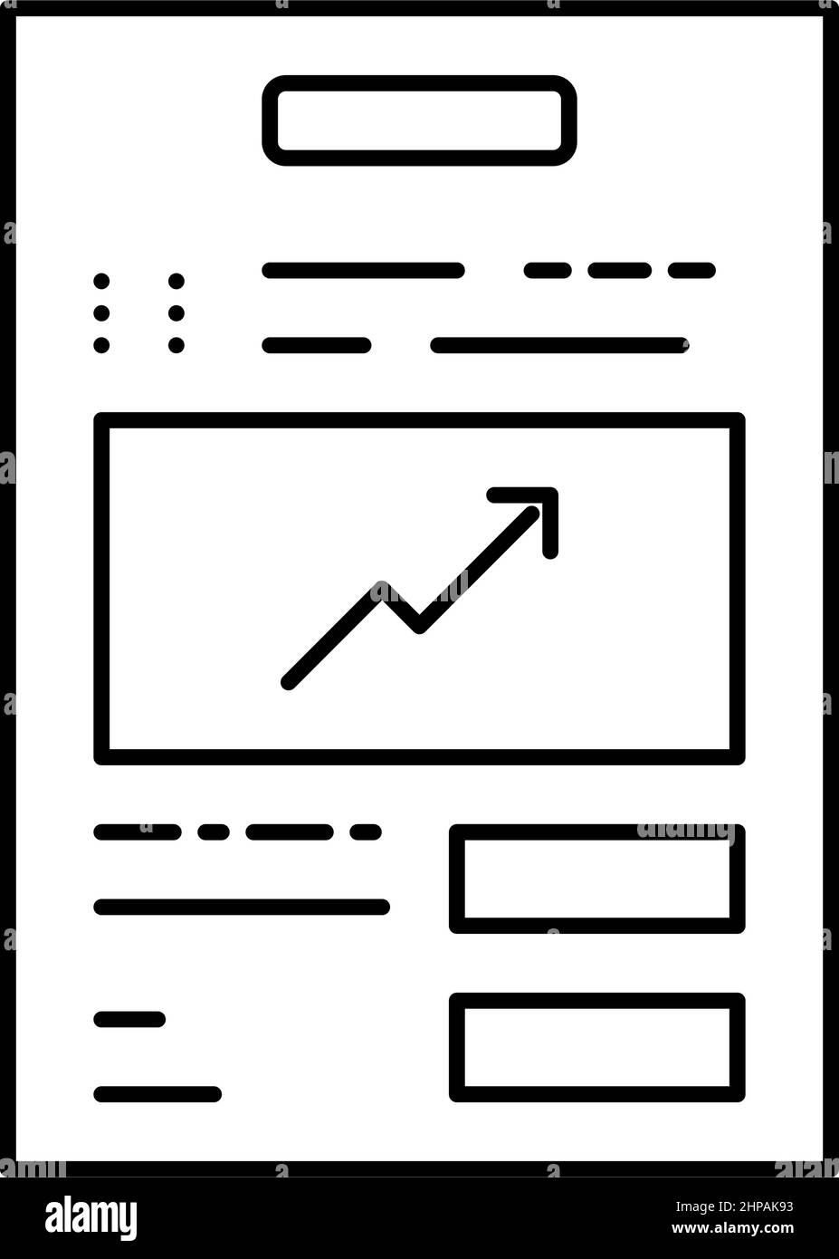 investment contract line icon vector isolated illustration Stock Vector ...