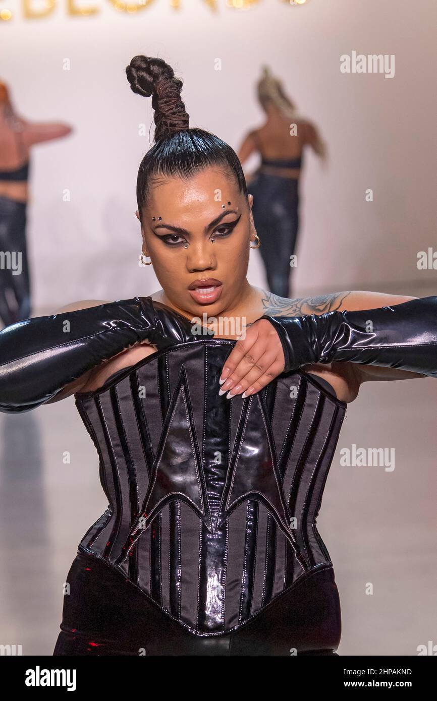 New York, USA. 16th Feb, 2022. Parris Goebel performs on the runway for The Blonds during New York Fashion Week: The Shows at Spring Studios in New York City. (Credit Image: © Ron Adar/SOPA Images via ZUMA Press Wire) Stock Photo