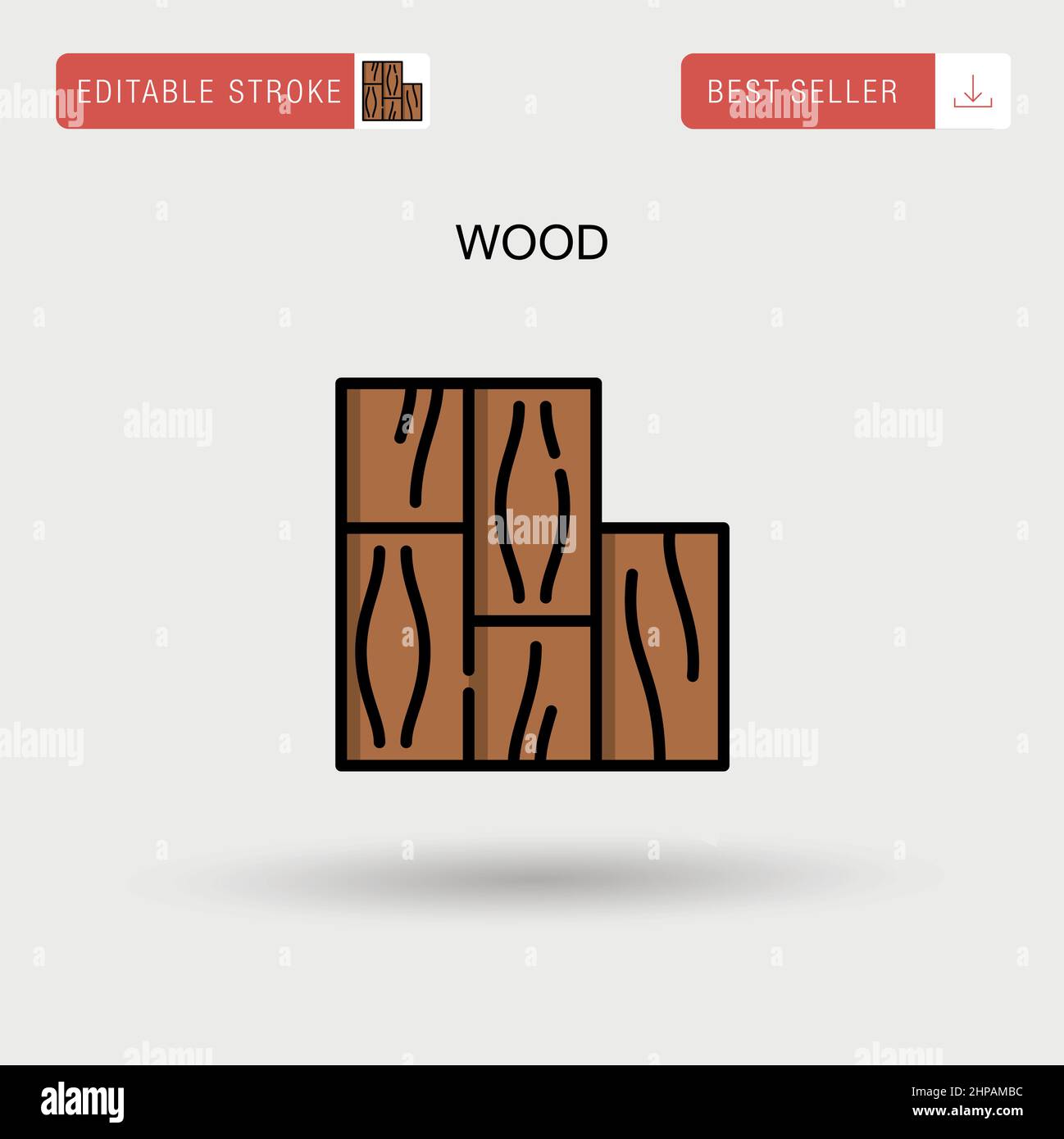 Wood Simple vector icon Stock Vector Image & Art - Alamy