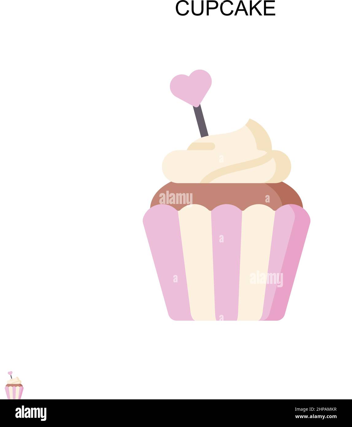 Simple cupcake Stock Vector Images - Alamy