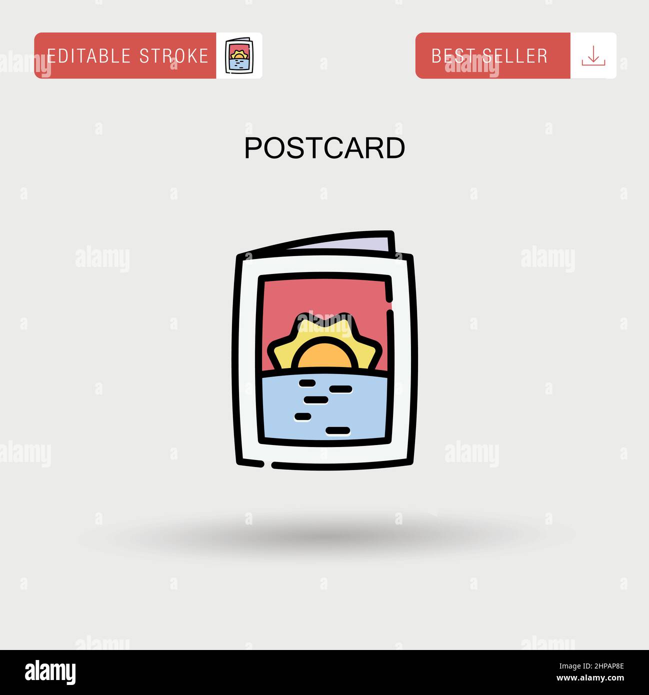 Old postcard blank Stock Vector Images Alamy