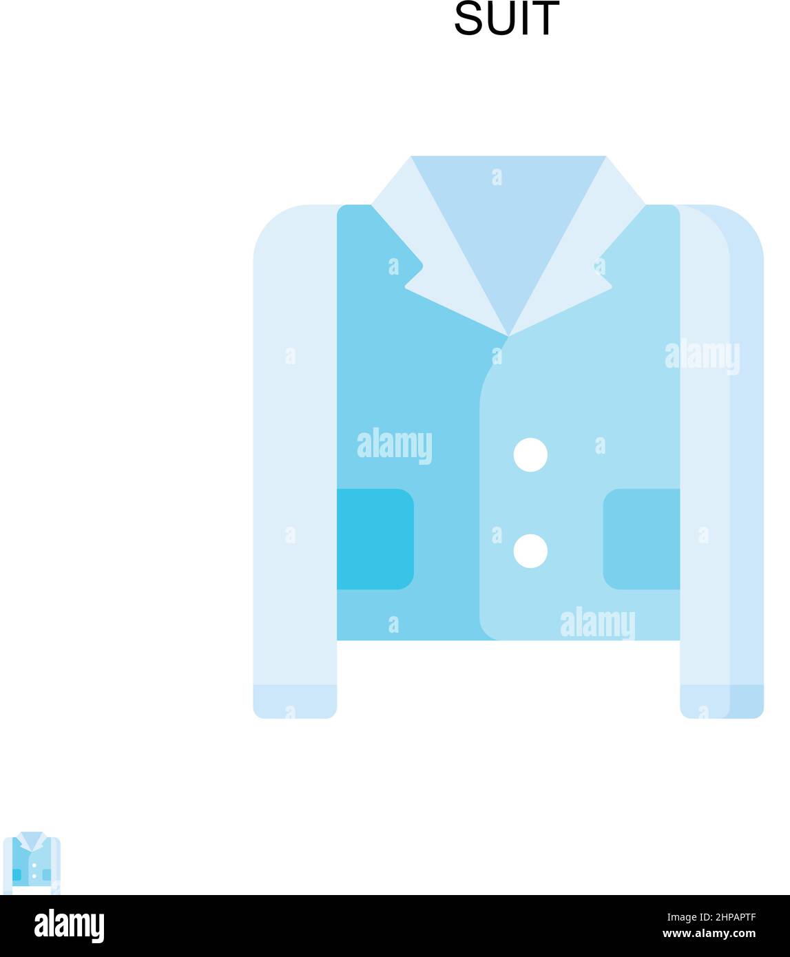 Suit Simple vector icon. Illustration symbol design template for web ...