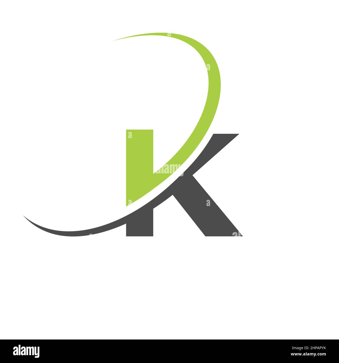 Creative and modern K letter logo design. K. K Logo Design, Initial K Logo template. Stock Vector