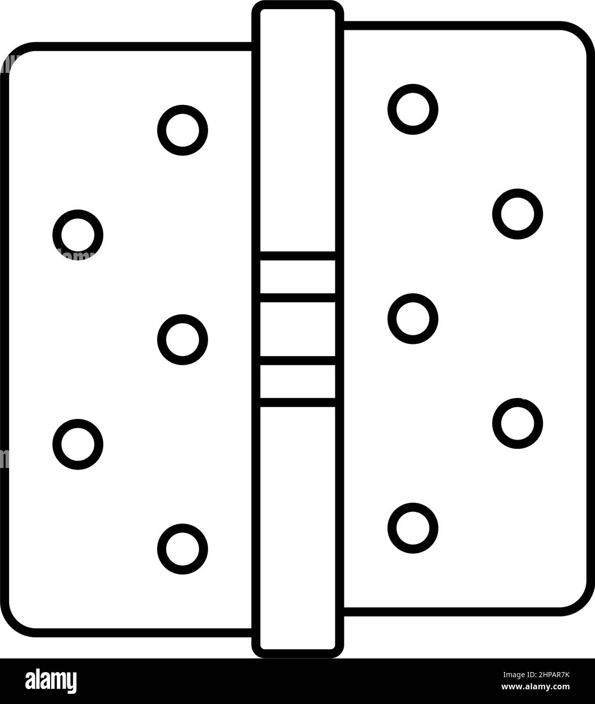 door hinges line icon vector illustration Stock Vector Image & Art Alamy