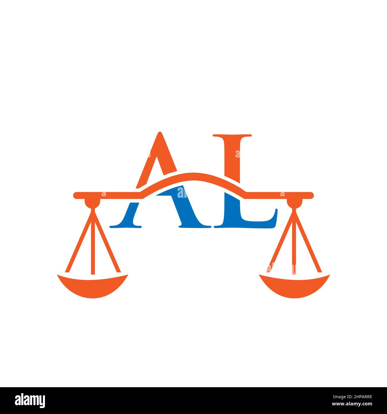 Law Firm Letter AL Logo Design. Lawyer, Justice, Law Attorney, Legal