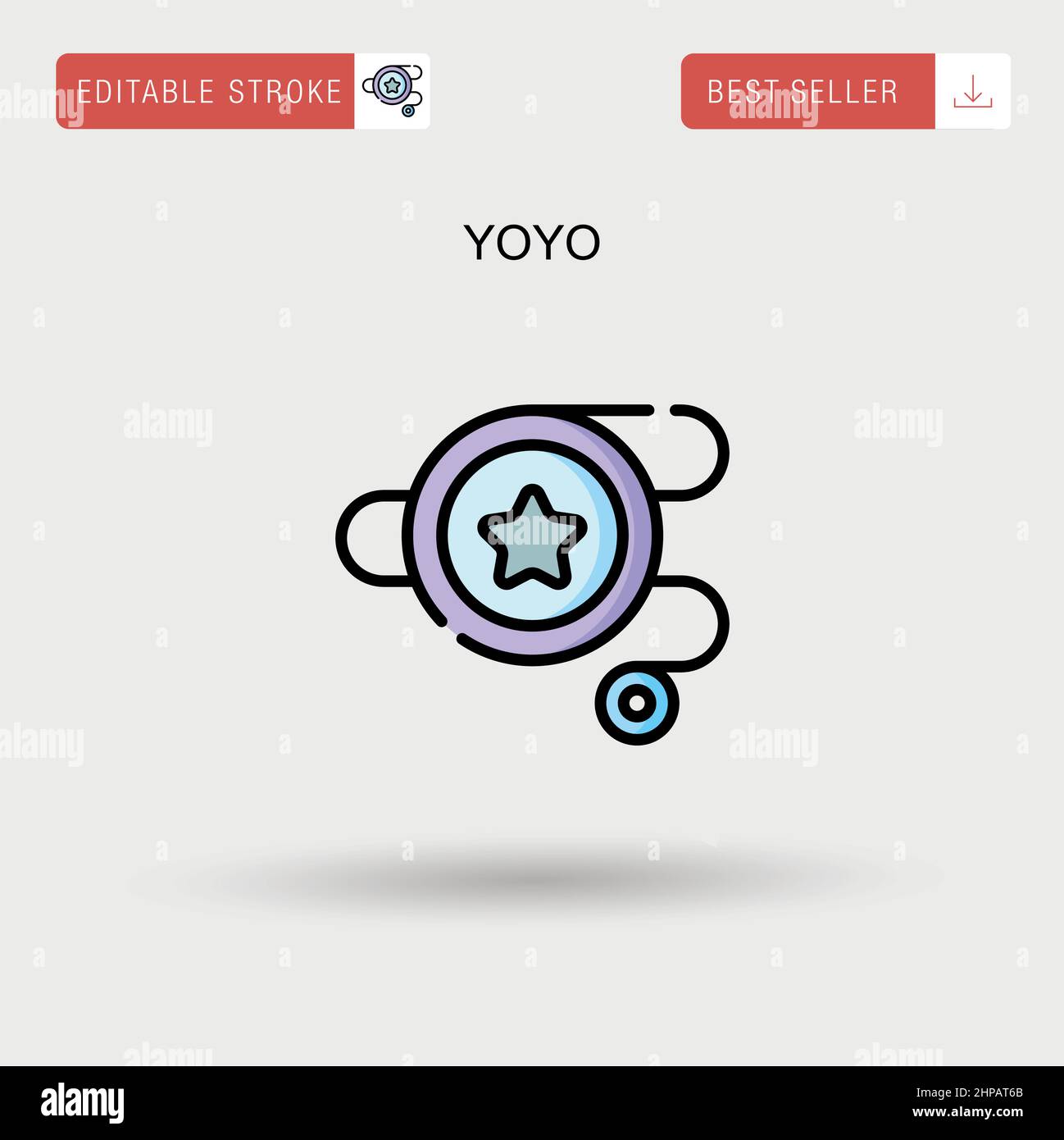 Niño jugando yoyo Imagen Vector de stock - Alamy