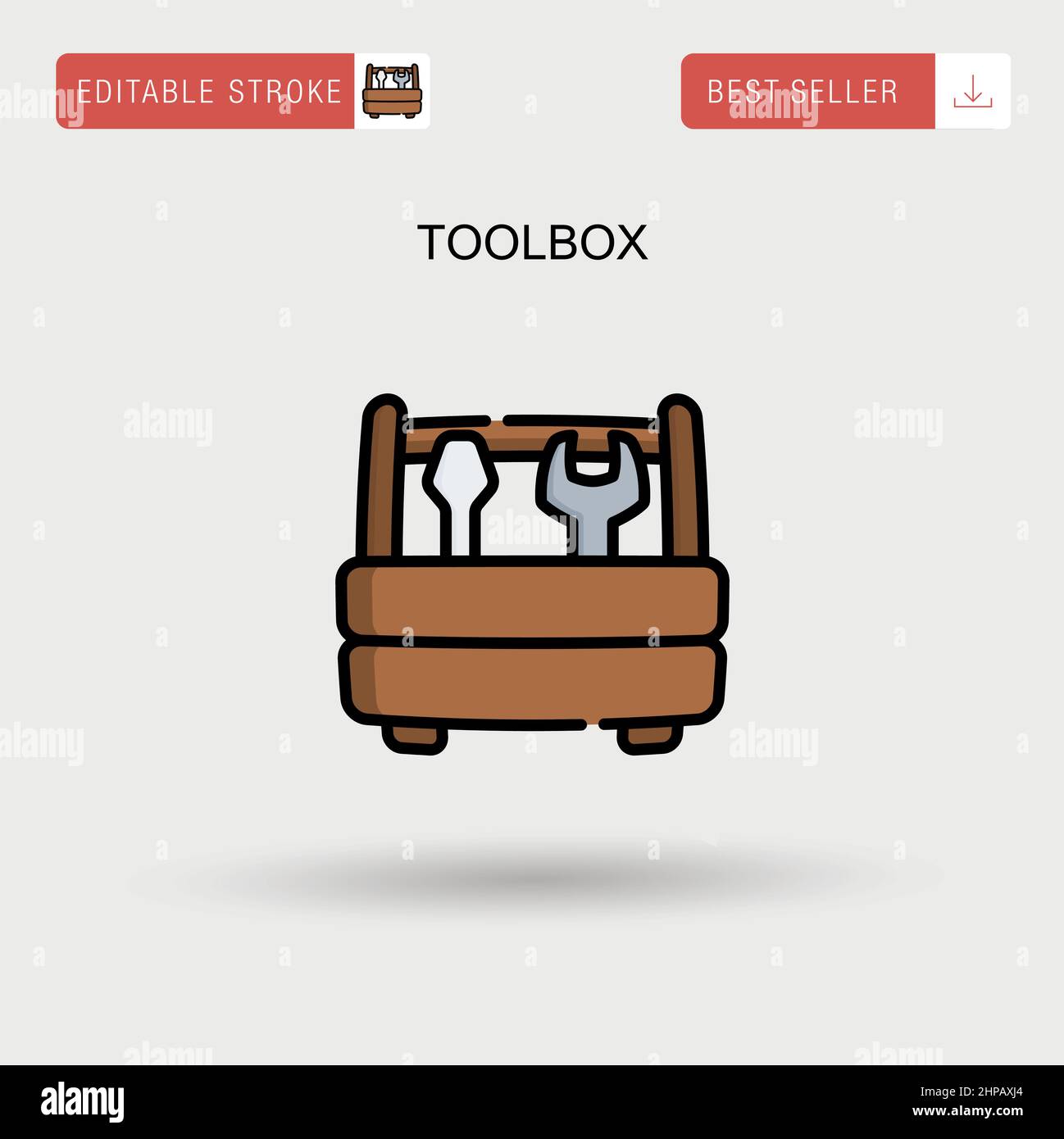 Toolbox Simple vector icon Stock Vector Image & Art Alamy