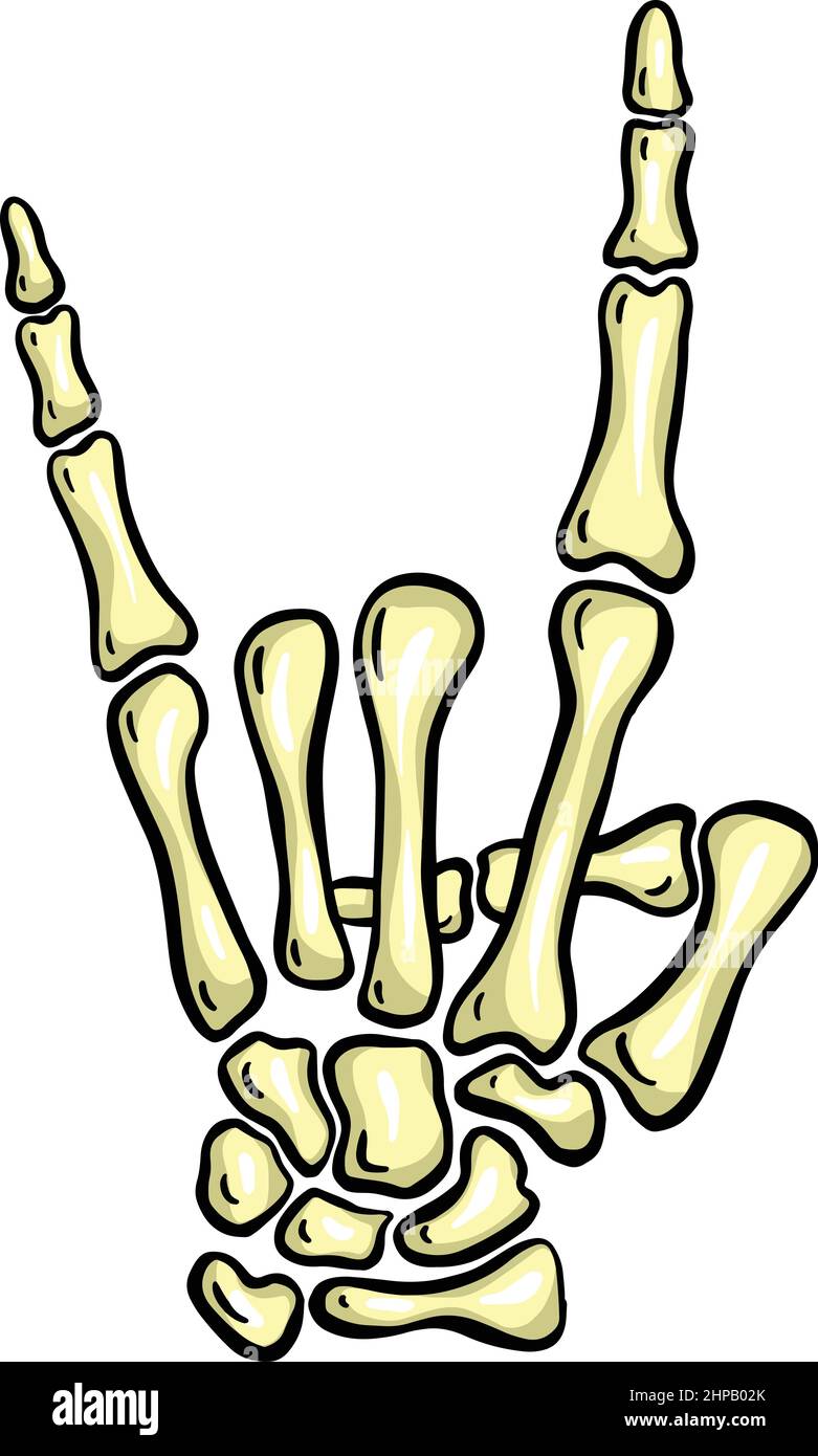 Cartoon skeleton hand hi-res stock photography and images - Alamy