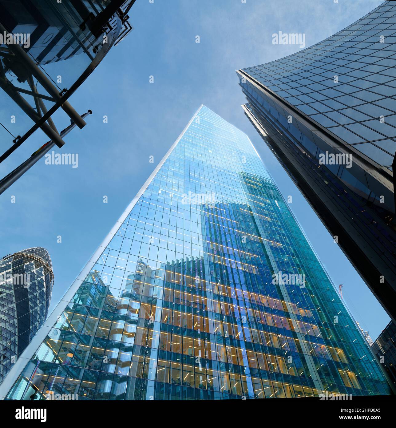 The Scalpel office skyscraper building, Lime street, City of London, England. Stock Photo