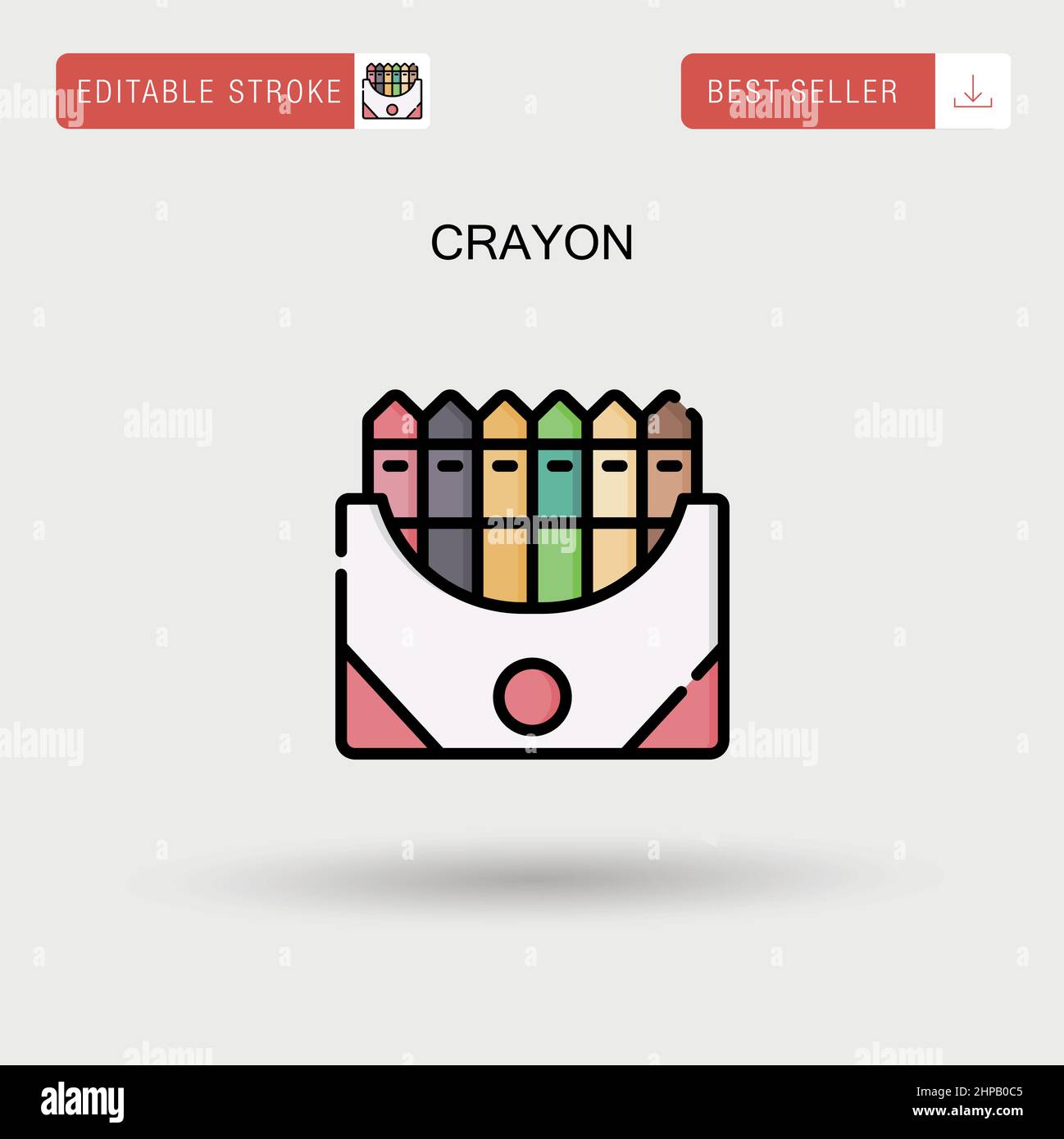 White crayon Stock Vector Images Alamy