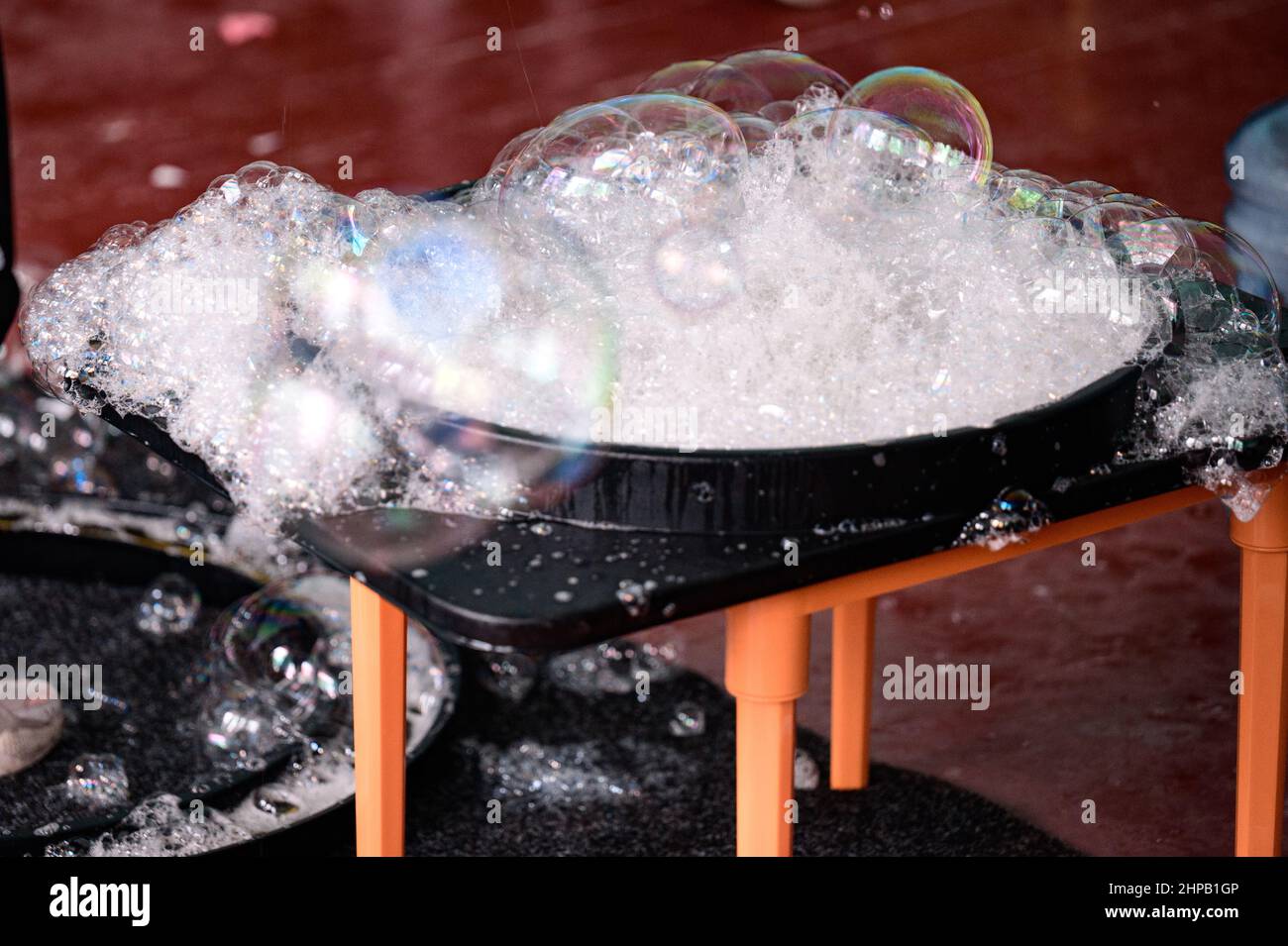 bubble show and all and accessories for it, soap solution for bubbles