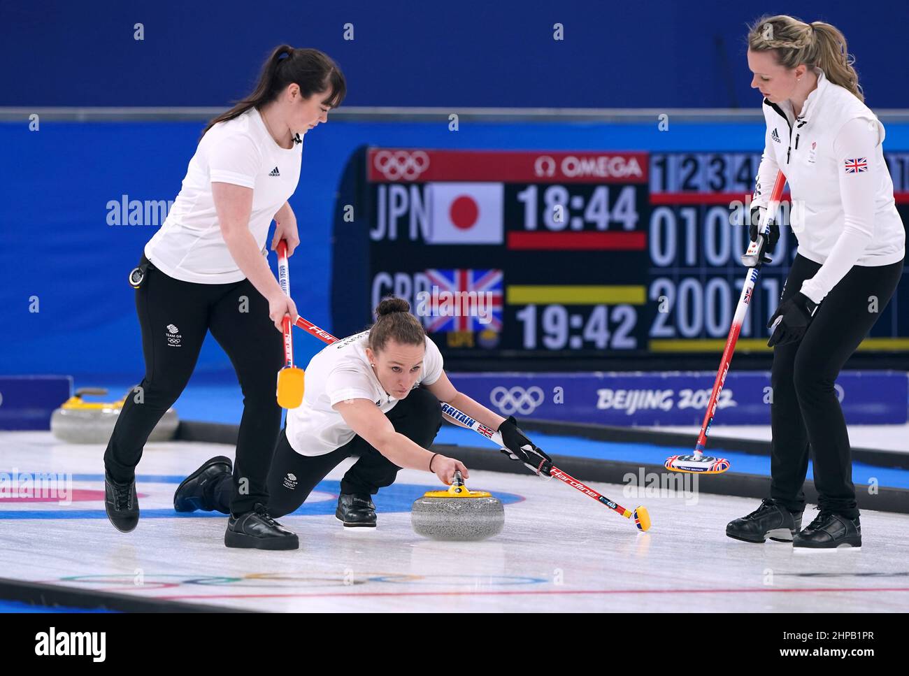 Great Britain's Jennifer Dodds during the Women's Curling Gold Medal