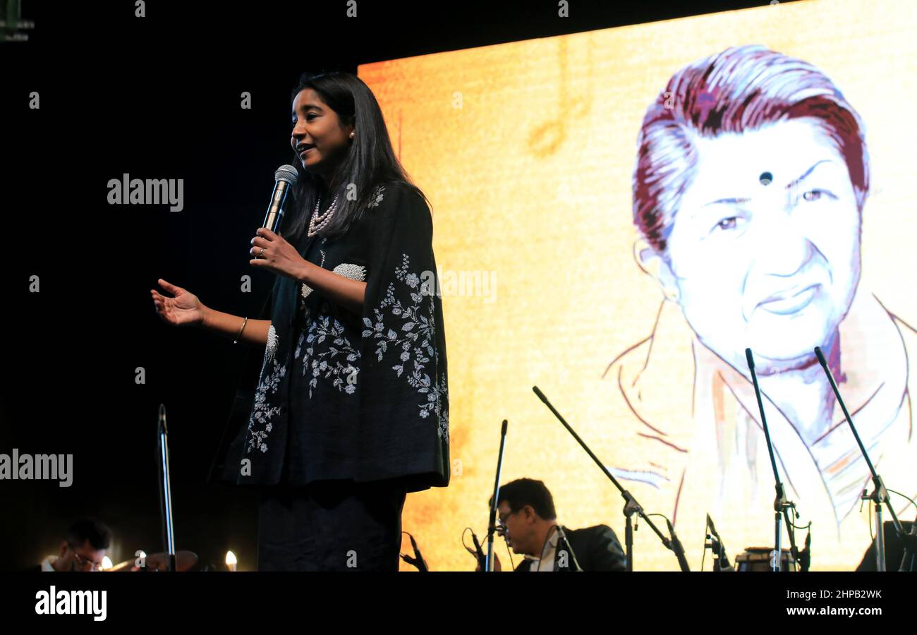 Shipa Rao Singer Singer Shipa Rao performs musical tribute to the Bharat Ratna late Lata ...