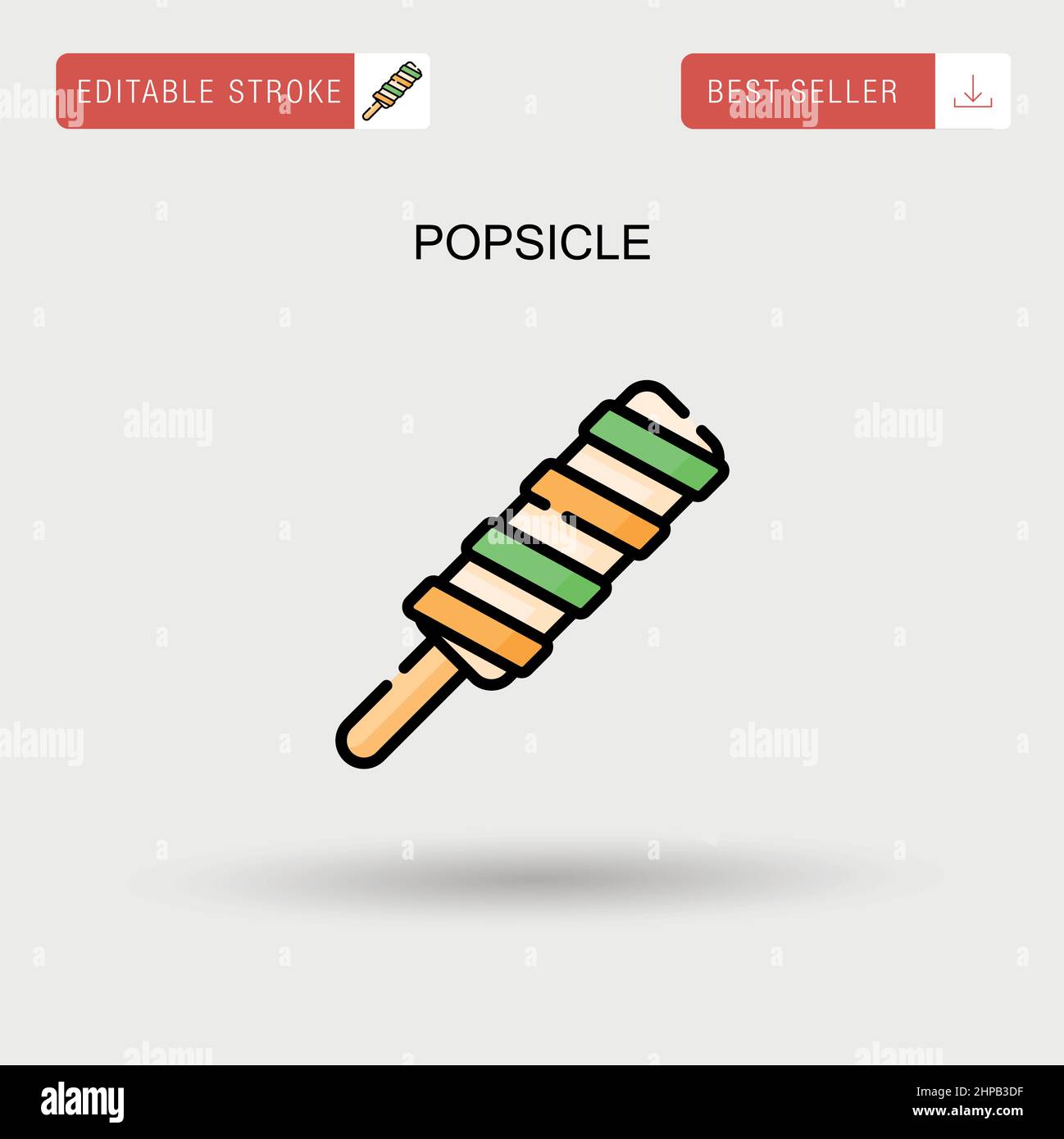 Popsicle Simple vector icon Stock Vector Image & Art - Alamy